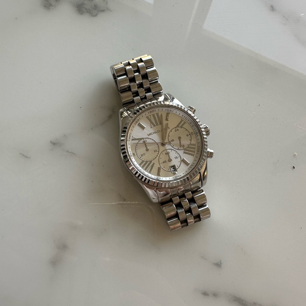 Silver Michael kors watch